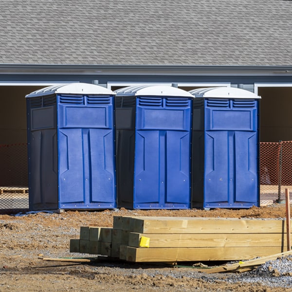 what is the cost difference between standard and deluxe porta potty rentals in Glenford